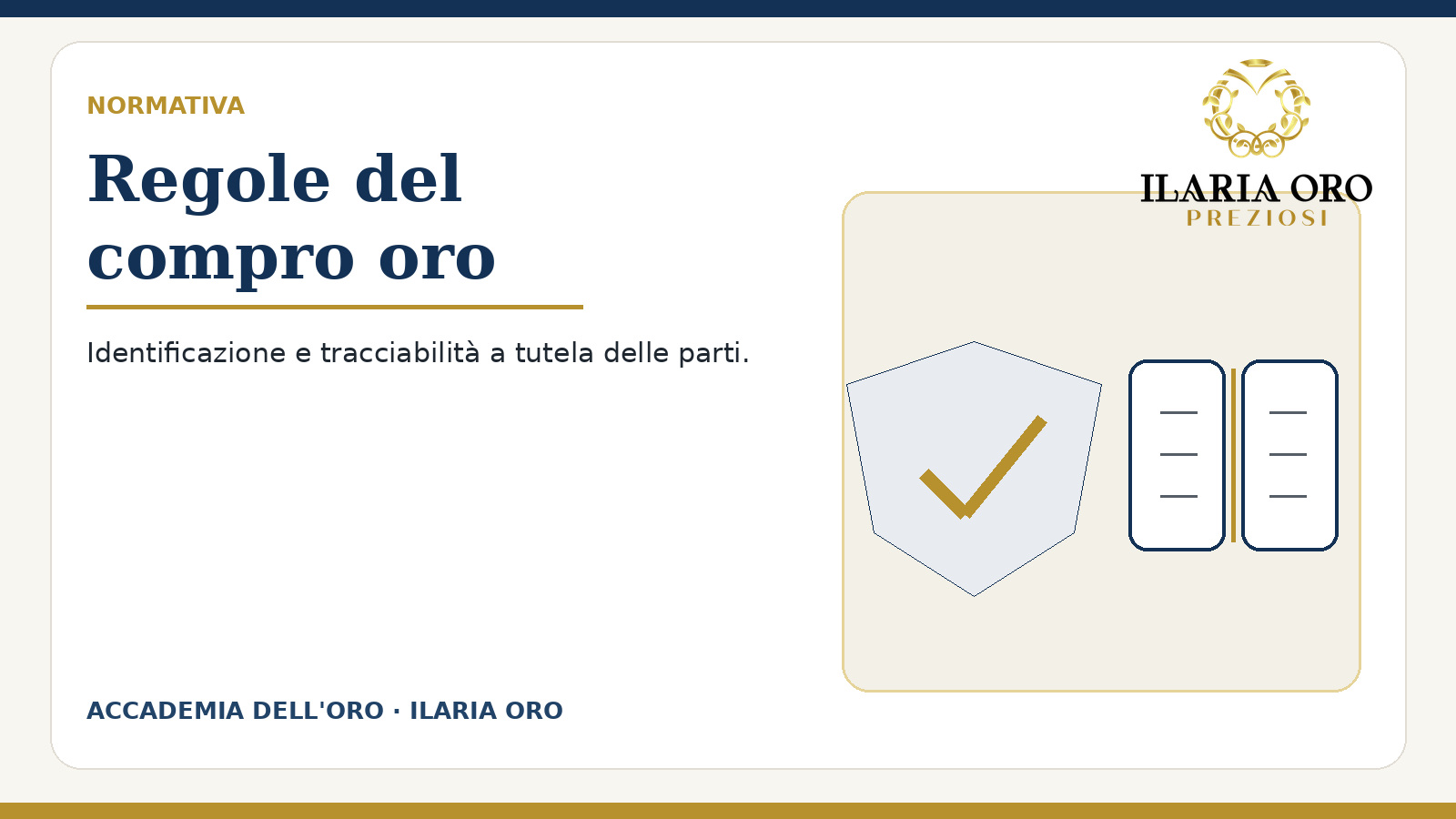 Normativa e regole per l'attività di compro oro